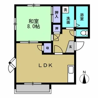 サンエクセルB棟【202号室】の間取り