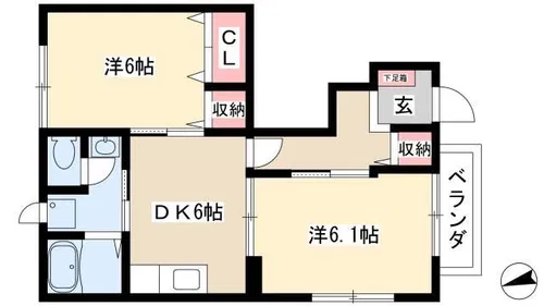 I・Field C【101号室】の間取り
