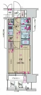プレサンス京町堀ノース【7階】の間取り