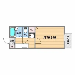 ラッキータウン2番館【1階】の間取り