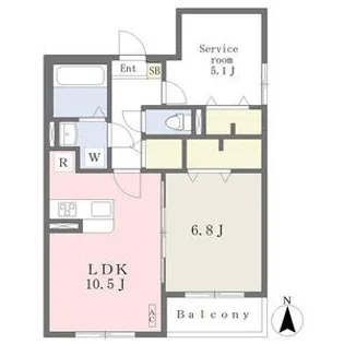 ラウレア元塩町【503号室】の間取り