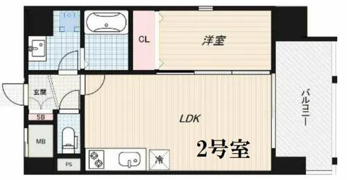 ALZA KITAHORIE【5階】の間取り