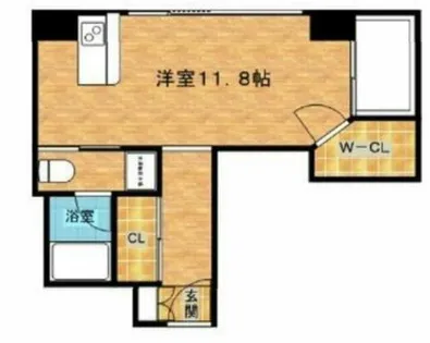 クリスタルブライト本町東【4階】の間取り