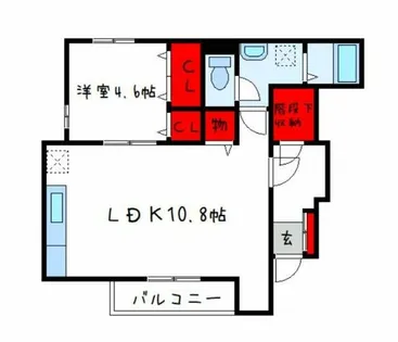 ブラッセル【1階】の間取り