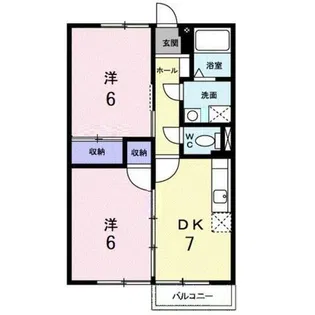 プリオール実丸B【1階】の間取り