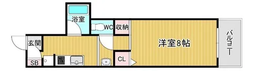 山仁サツキハイツⅡ【217号室】の間取り