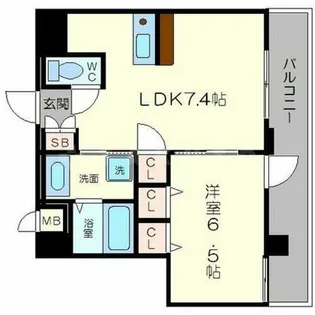 プレサンス京都三条大橋鴨川苑【3階】の間取り