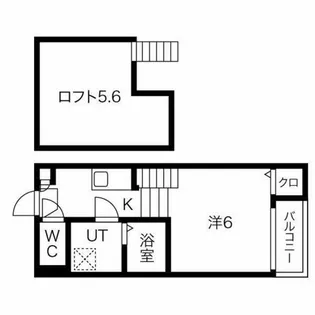 ハーモニーテラス松月町【2階】の間取り