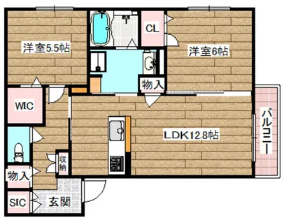 ShaMaison別所【2階】の間取り