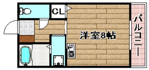 オークウッズ高槻【3階】の間取り