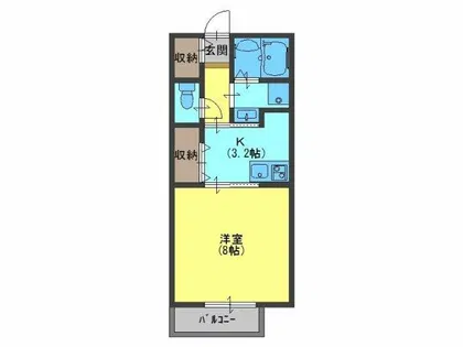 メゾンK B【2階】の間取り