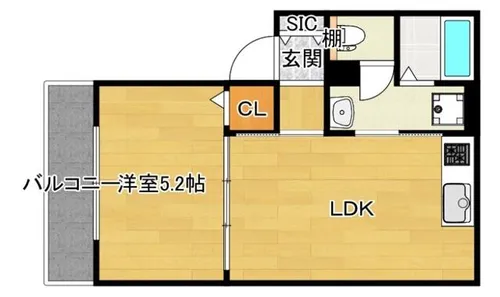 Jinパレス井高野【2階】の間取り