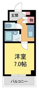 えむつーびる【502号室】の間取り