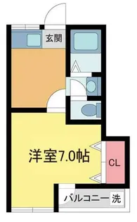フレンド仁川【101号室】の間取り