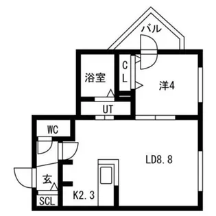美園8条5丁目MS【402号室】の間取り