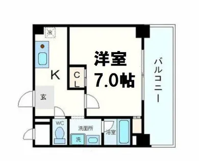インペリアル靭本町【9階】の間取り