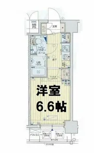 ワールドアイ阿波座WEST【5階】の間取り