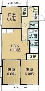 ヴィラ88【4-D号室】の間取り