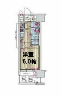 プレサンス京町堀ノース【9階】の間取り