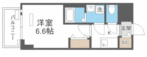 レジュールアッシュアーバンイール【8階】の間取り