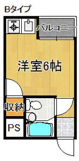 プレアール浜口西【1階】の間取り