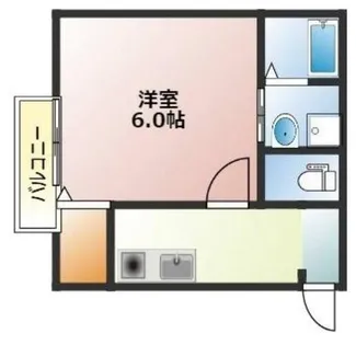 GOOD LIFE鶴橋(グッドライフ鶴橋)【2階】の間取り