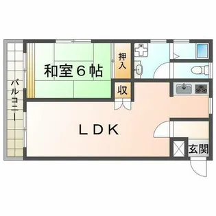 オランジュ【3階】の間取り