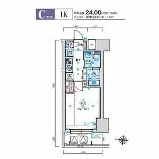 リヴシティ栄【307号室】の間取り
