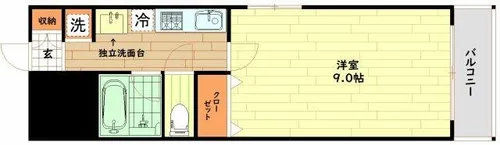 ヴィレッタ福島【2階】の間取り