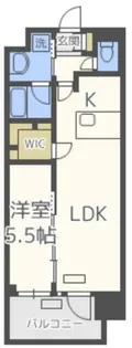 プレサンス心斎橋ニスト【13階】の間取り