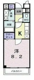 ルーナ・ジェーヌ堀川【2階】の間取り