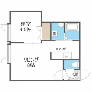 月寒パークヴィラ【3階】の間取り