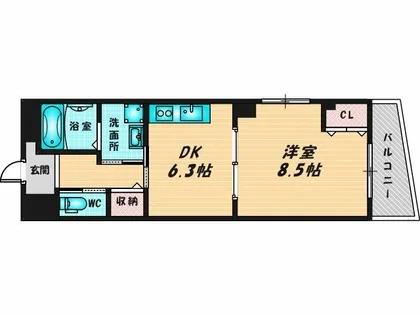 ファンライフ小阪【1階】の間取り
