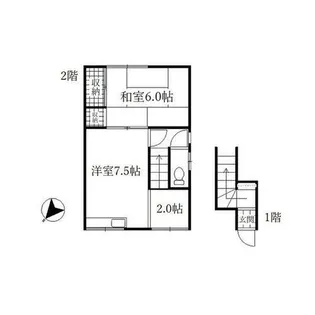美晴アパート【3号室】の間取り