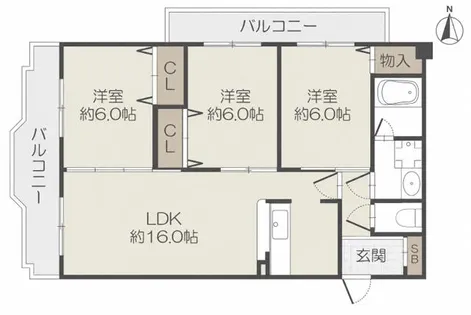 ラフォーレ・ウエスト【4階】の間取り