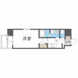 スプランディッド京橋EAST【6階】の間取り