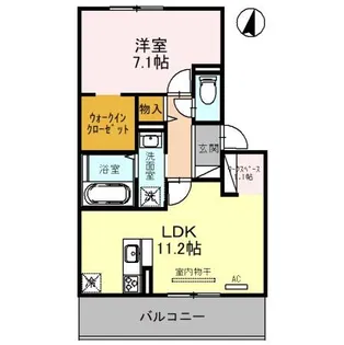 セジュール南耳原【2階】の間取り
