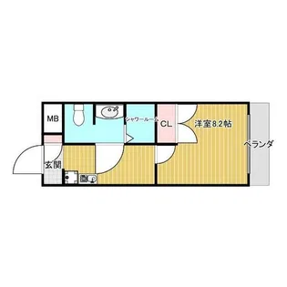 コンセール愛宕山【3階】の間取り