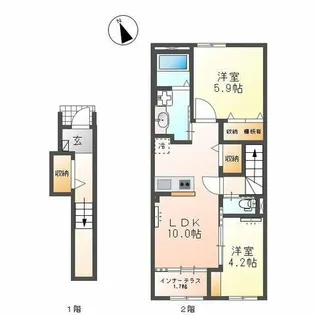 SOLANA【2階】の間取り