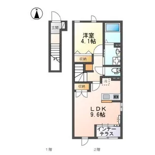 フランドールさくら【201号室】の間取り