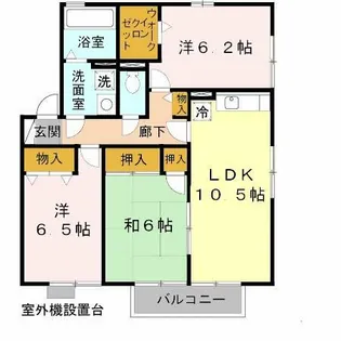 ファミール才【201号室】の間取り