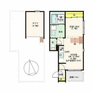 stage千舟【1階】の間取り