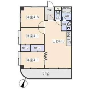 ジャンティ【201号室】の間取り