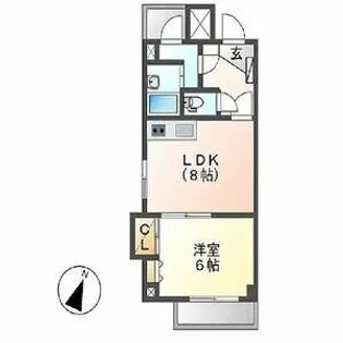 イートピア新栄【8階】の間取り