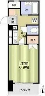 グランパス檀渓【2階】の間取り