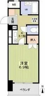 グランパス檀渓【2階】の間取り