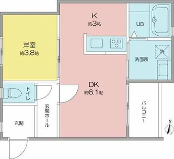 VILLA桜山【3階】の間取り