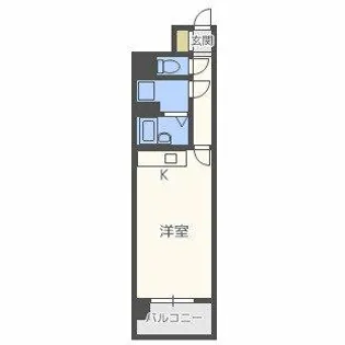 エスリード堂島【4階】の間取り