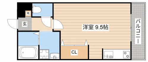 セジュール都【208号室】の間取り
