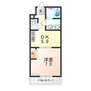 大阪府高石市千代田1丁目【アパート】の間取り